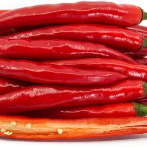 Long red chilies 300g.