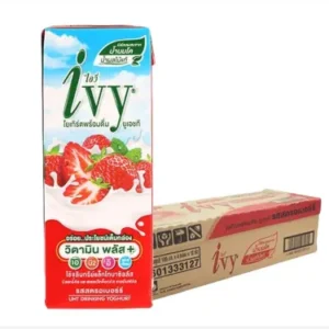 IVY UHT Drinking Yoghurt Strawberry 180 ml x 48